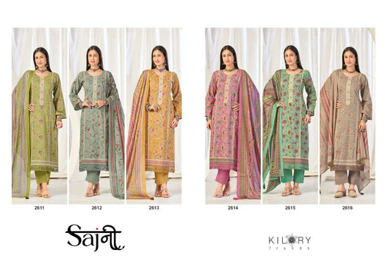 Kilory Sajni Pure Lawn Cotton Dress Material - Amrah Wholesale