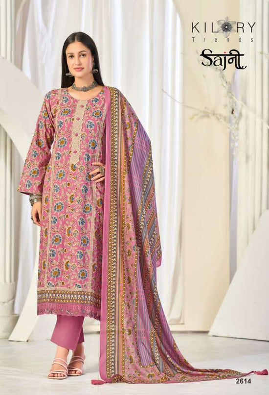 Kilory Sajni Pure Lawn Cotton Dress Material - Amrah Wholesale