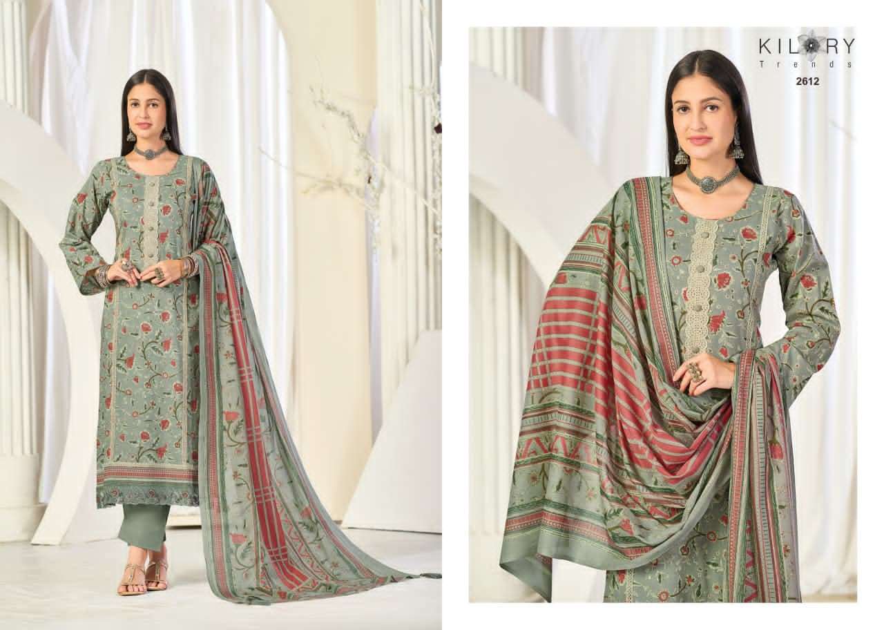Kilory Sajni Pure Lawn Cotton Dress Material - Amrah Wholesale