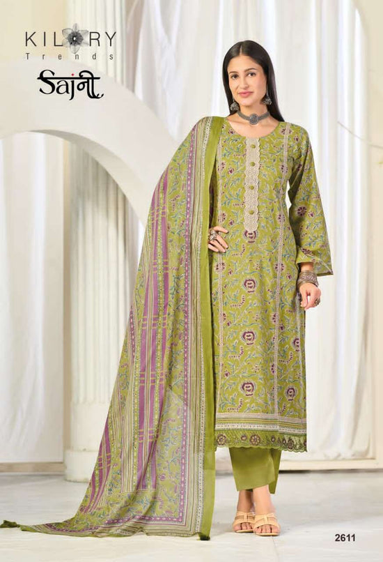 Kilory Sajni Pure Lawn Cotton Dress Material - Amrah Wholesale