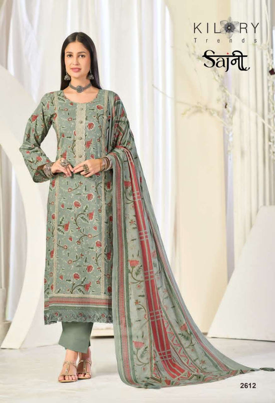 Kilory Sajni Pure Lawn Cotton Dress Material - Amrah Wholesale