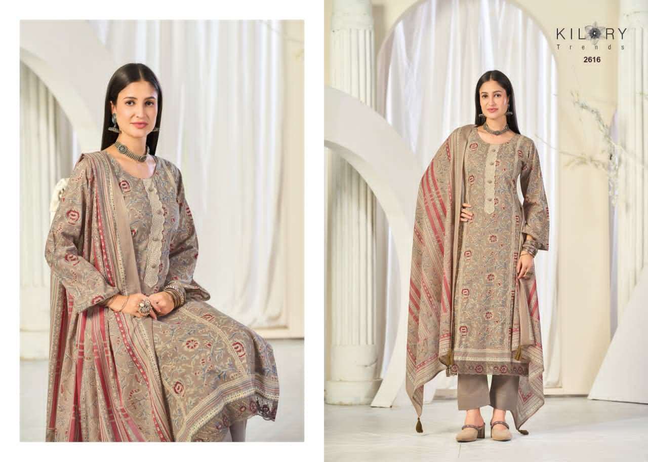 Kilory Sajni Pure Lawn Cotton Dress Material - Amrah Wholesale