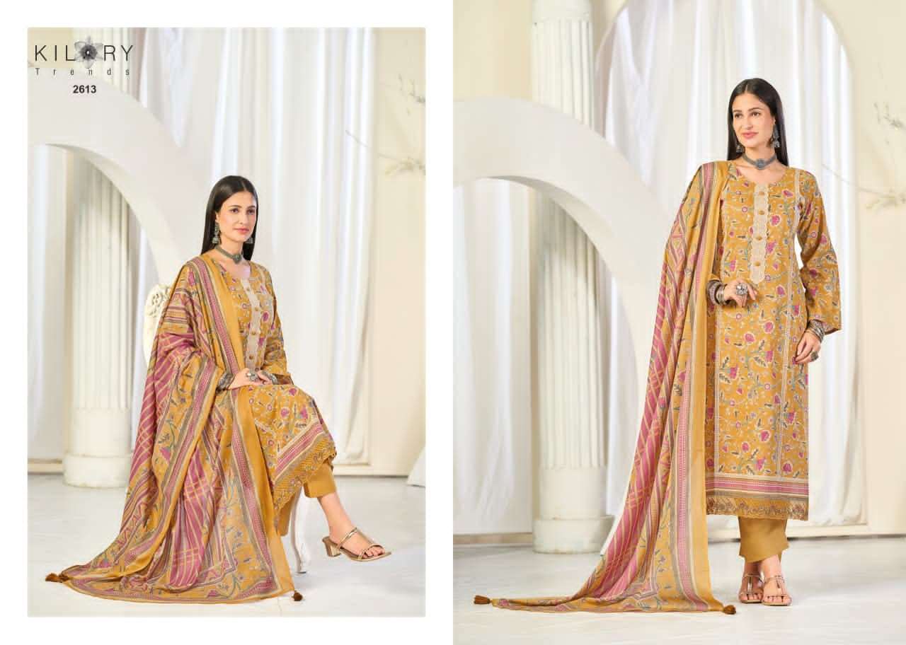 Kilory Sajni Pure Lawn Cotton Dress Material - Amrah Wholesale