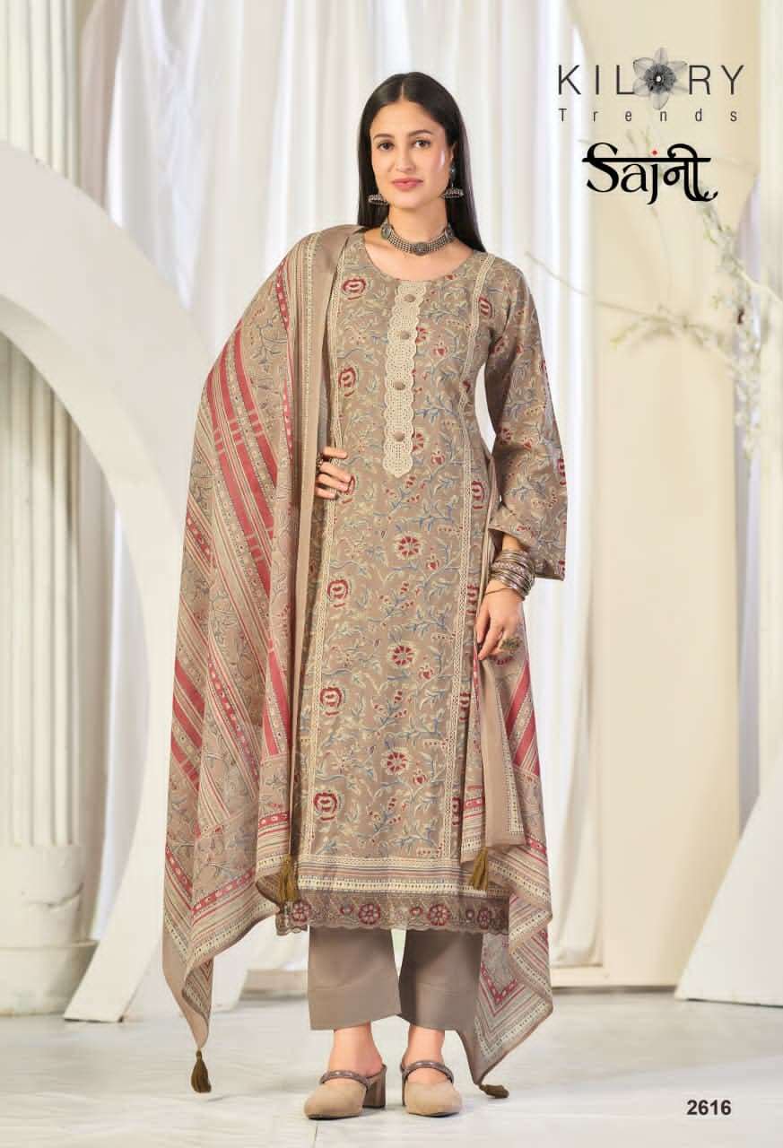 Kilory Sajni Pure Lawn Cotton Dress Material - Amrah Wholesale