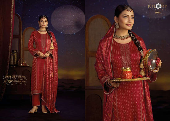 Kilory Shrungar Pure Gajji Silk Dress Material