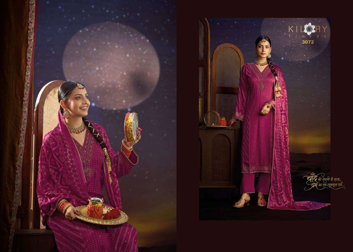 Kilory Shrungar Pure Gajji Silk Dress Material