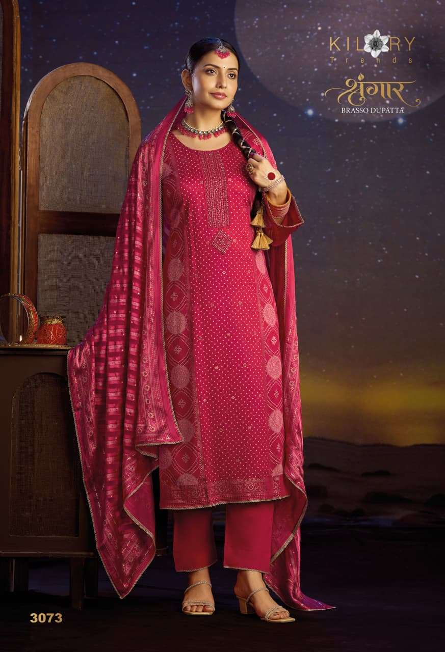 Kilory Shrungar Pure Gajji Silk Dress Material