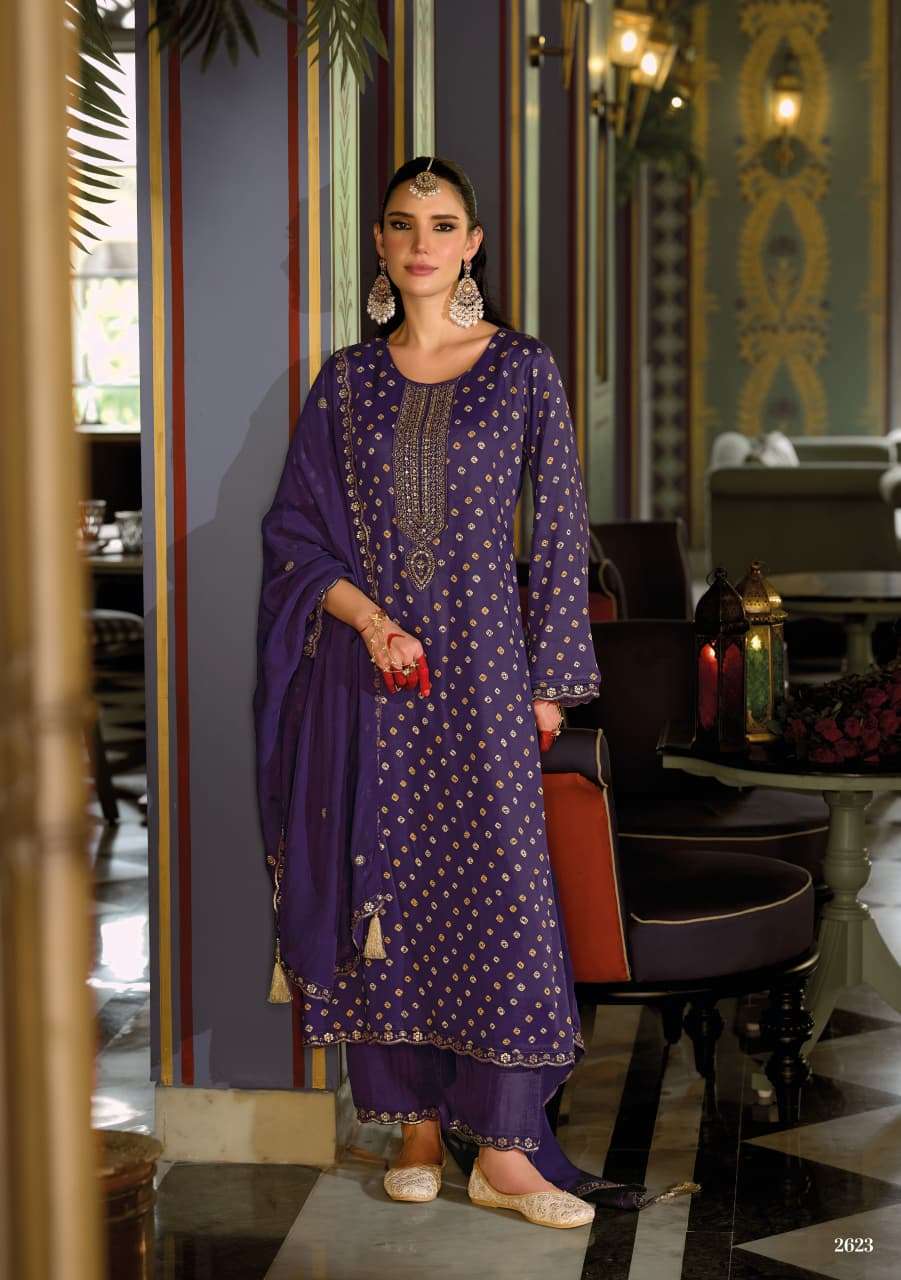 Kilory Sone Ki Dor Pure Gajji Silk Dress Material - Amrah Wholesale
