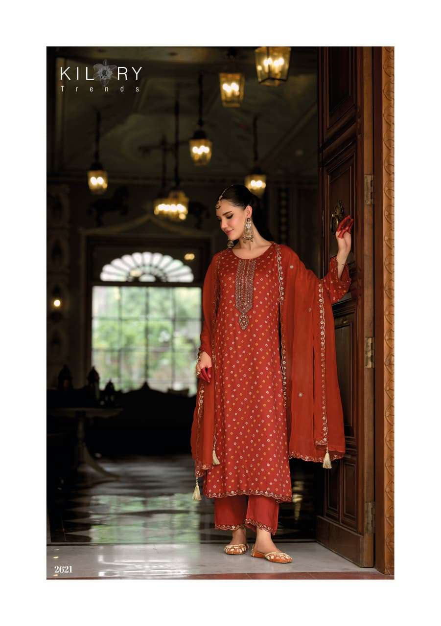 Kilory Sone Ki Dor Pure Gajji Silk Dress Material - Amrah Wholesale