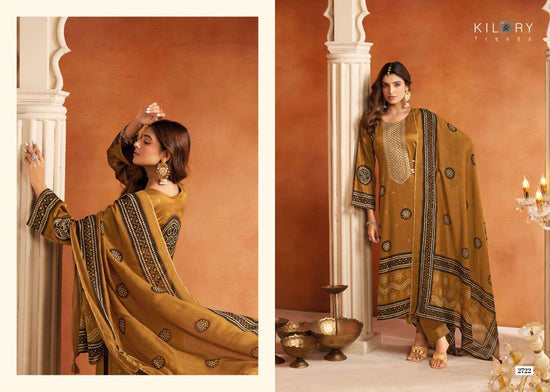 Kilory Tohfa Pure Gajji Silk Digital Print Dress Material