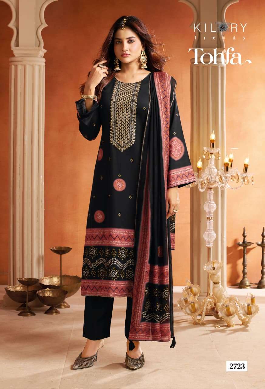 Kilory Tohfa Pure Gajji Silk Digital Print Dress Material