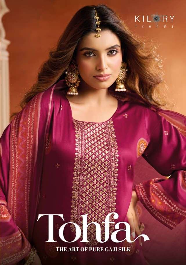 Kilory Tohfa Pure Gajji Silk Digital Print Dress Material