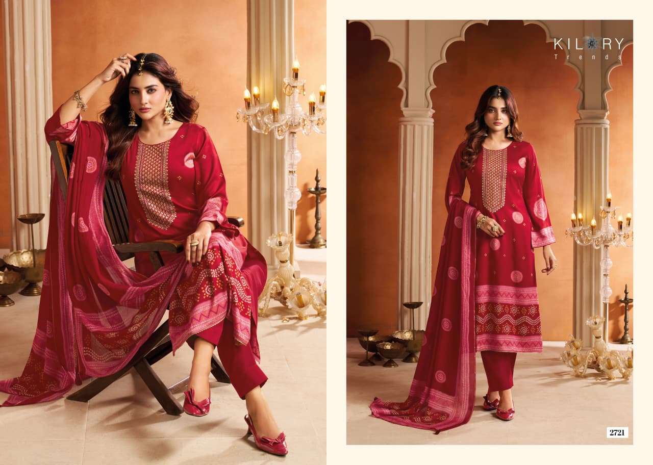 Kilory Tohfa Pure Gajji Silk Digital Print Dress Material