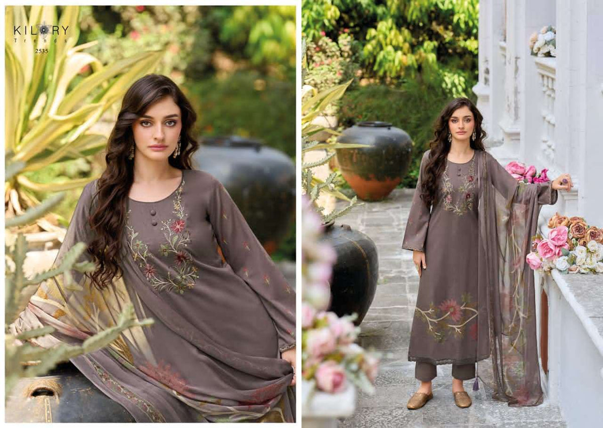 Kilory Zarina Dress Material Wholesale Catalogue - Amrah Wholesale