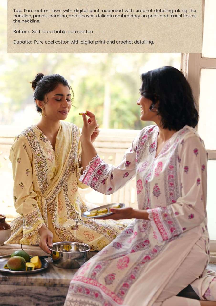 Kimora Khatta-Meetha Cotton Lawn Dress Material Wholesale