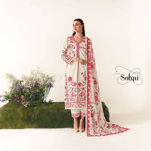 Kimora Botanical 771–774 Cotton Lawn Dress Material