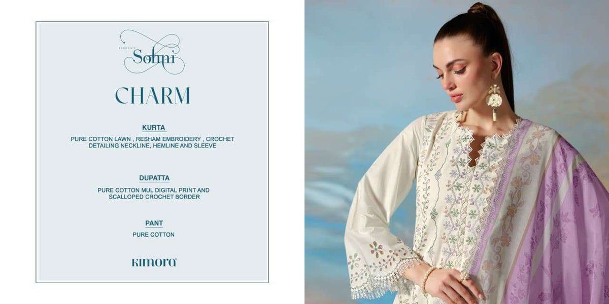 KIMORA CHARM Dress Material - Amrah Wholesale
