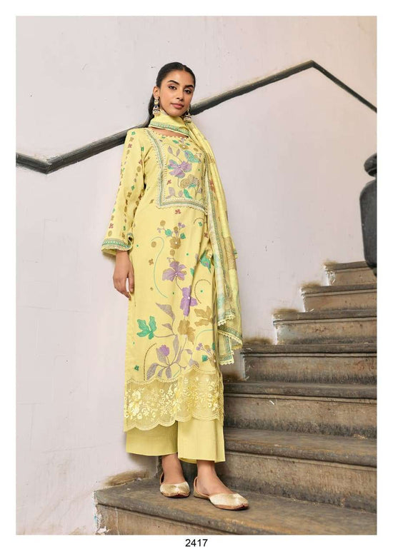 Kimora Daalan Premium Muslin Printed Semi Stitched Pakistani Suit Wholesale