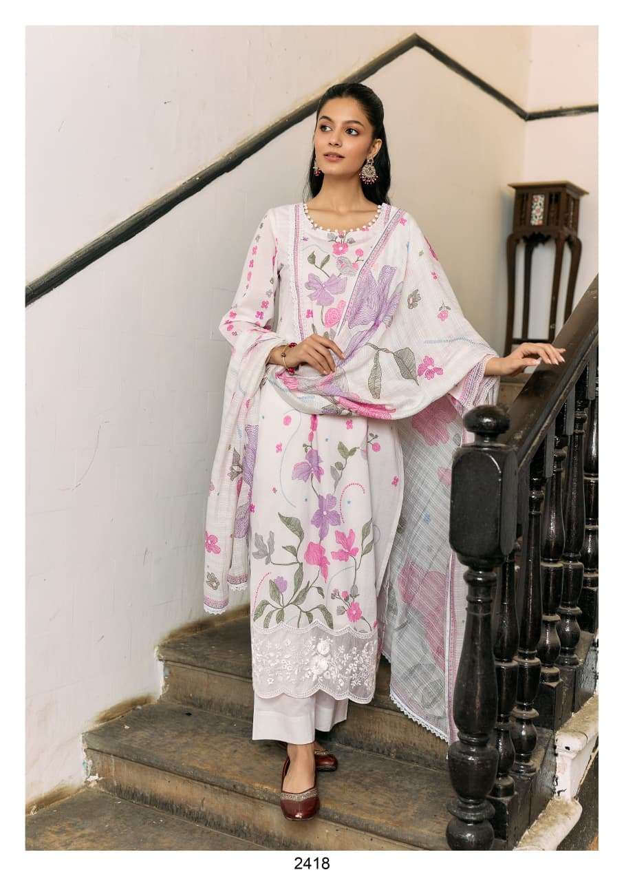 Kimora Daalan Premium Muslin Printed Semi Stitched Pakistani Suit Wholesale