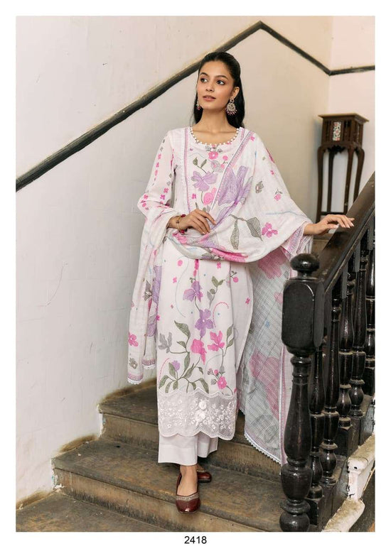 Kimora Daalan Premium Muslin Printed Semi Stitched Pakistani Suit Wholesale