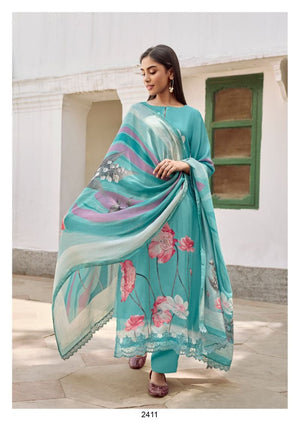 Kimora Dehri Vol 92 Muslin Digital Printed Patch Embroidery Salwar Kameez - Amrah Wholesale
