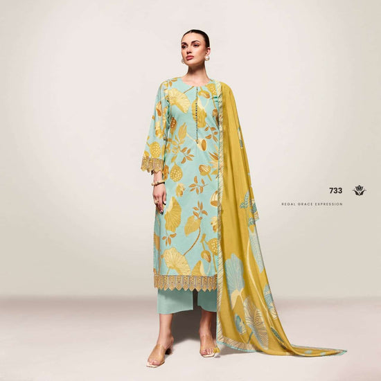 Kimora Fiona Lawn Cotton Dress Material - Amrah Wholesale