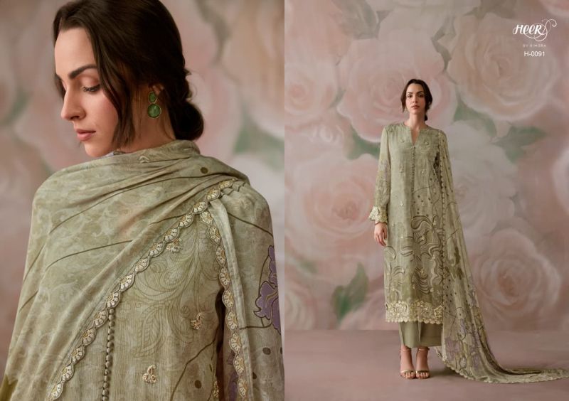 Kimora Heer Ranibagh Vol 253 Chinon Digital Printed Embroidered Salwar Suit Set
