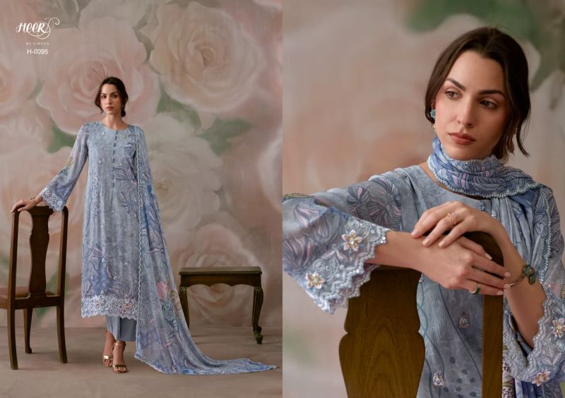 Kimora Heer Ranibagh Vol 253 Chinon Digital Printed Embroidered Salwar Suit Set
