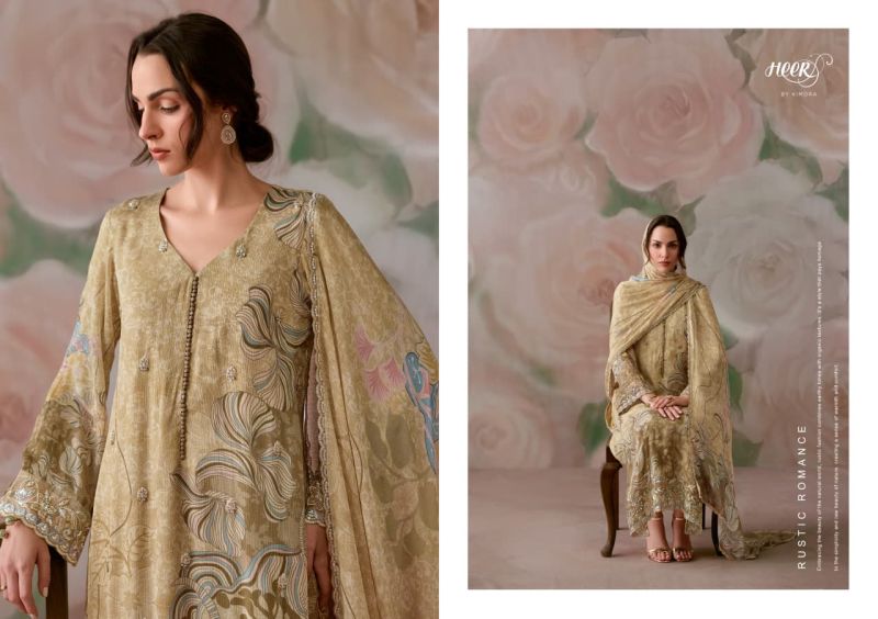 Kimora Heer Ranibagh Vol 253 Chinon Digital Printed Embroidered Salwar Suit Set