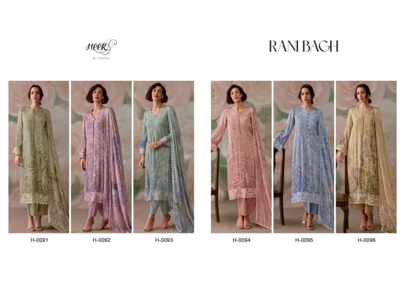 Kimora Heer Ranibagh Vol 253 Chinon Digital Printed Embroidered Salwar Suit Set