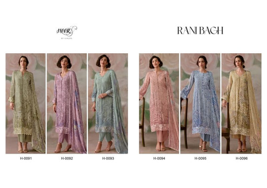 Kimora Heer Ranibagh Vol 253 Chinon Digital Printed Embroidered Salwar Suit Set