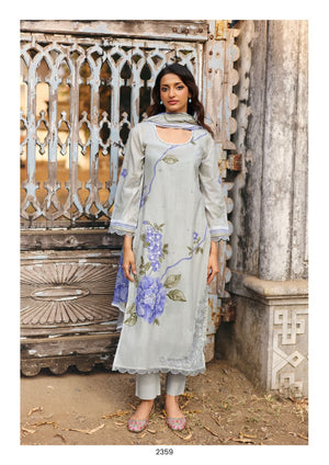 Kimora Jhilmil Vol 79 Lawn Cotton Embroidered Dress Material