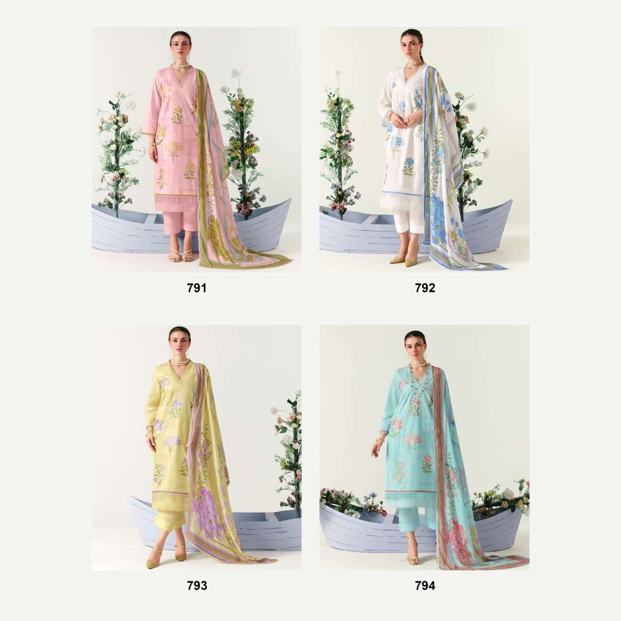 Kimora Orchid 791–794 Cotton Pakistani Suit
