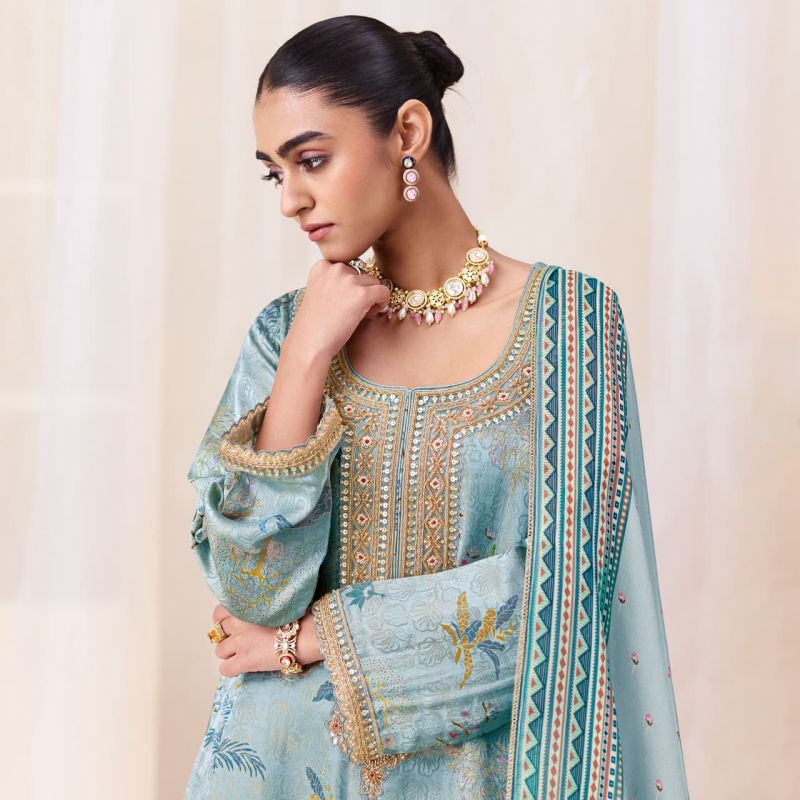 Kimora Sohni Bella Kanjivaram Weaving Dress Material