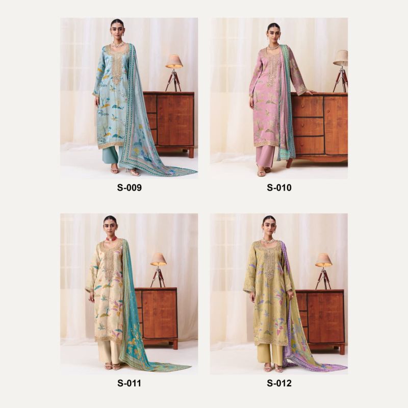 Kimora Sohni Bella Kanjivaram Weaving Dress Material