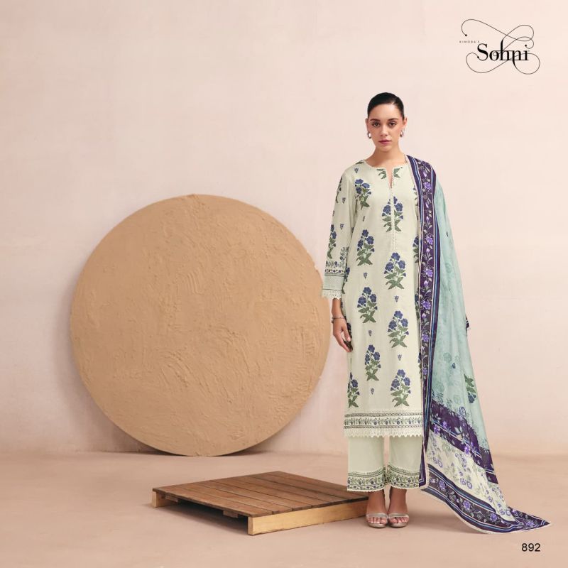 Kimora Sohni Chaap Vol 82 Pure Cotton Lawn Digital Printed Salwar Kameez Set - Amrah Wholesale