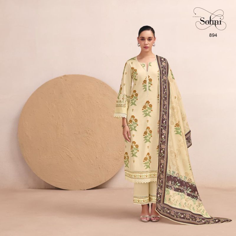 Kimora Sohni Chaap Vol 82 Pure Cotton Lawn Digital Printed Salwar Kameez Set - Amrah Wholesale