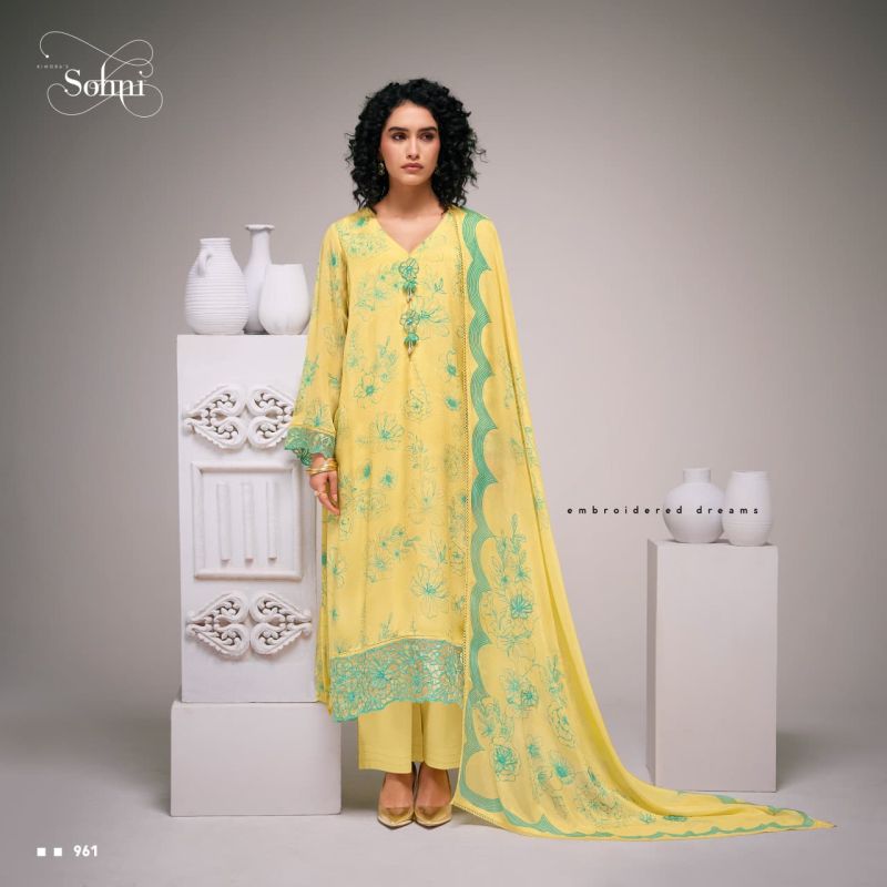 Kimora Sohni Elira Vol 89 Chinon Digital Print Embroidered Salwar Suit