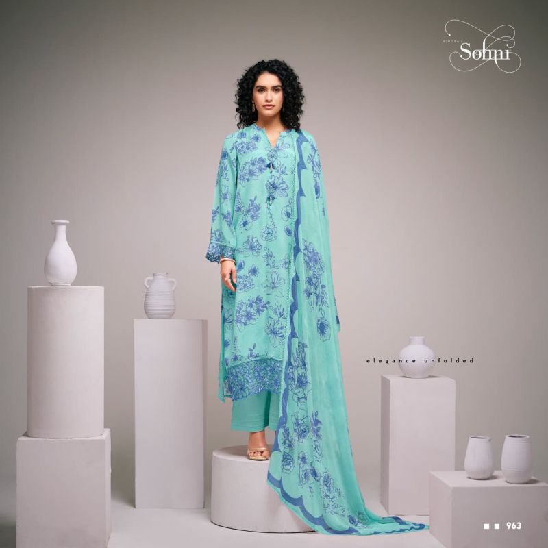 Kimora Sohni Elira Vol 89 Chinon Digital Print Embroidered Salwar Suit