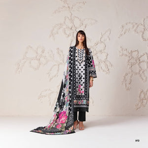 Kimora Sohni Polka 74 Lawn Cotton Dress Material