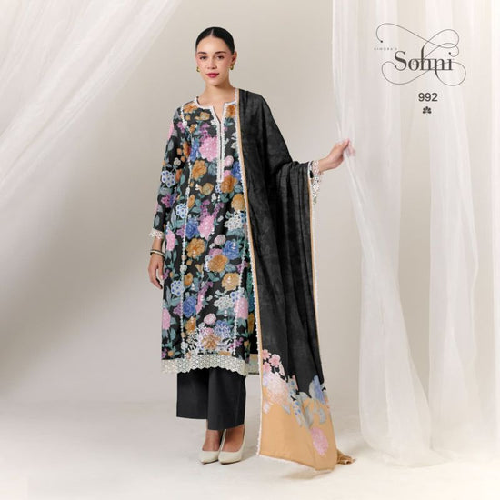 Kimora Sohni Rosa Vol 92 Muslin Dress Material
