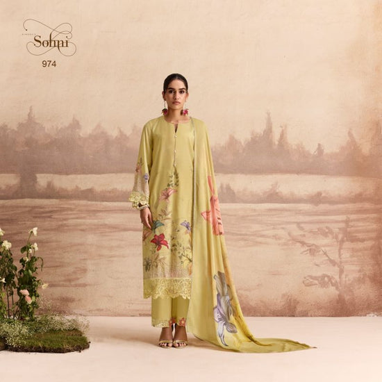 Kimora Sohni Sandalwood Vol 90 Muslin Embroidered Salwar Suit