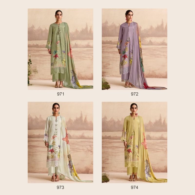 Kimora Sohni Sandalwood Vol 90 Muslin Embroidered Salwar Suit