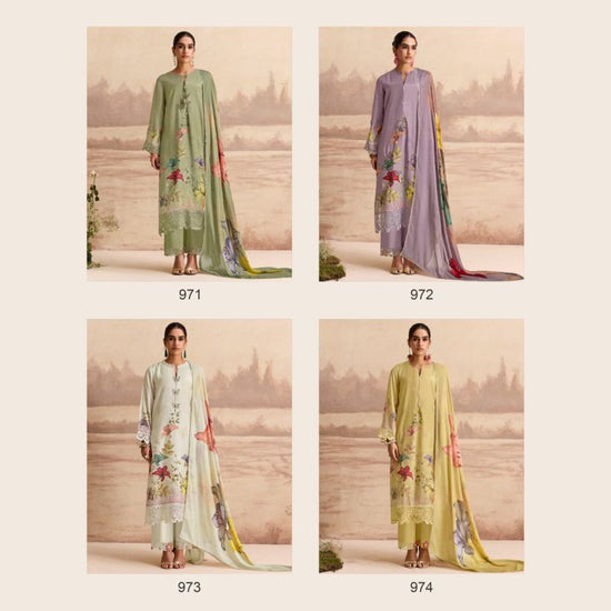 Kimora Sohni Sandalwood Vol 90 Muslin Embroidered Salwar Suit