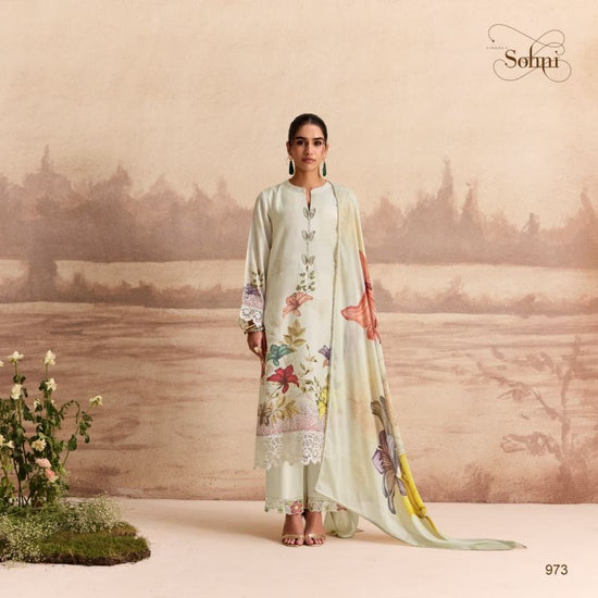 Kimora Sohni Sandalwood Vol 90 Muslin Embroidered Salwar Suit