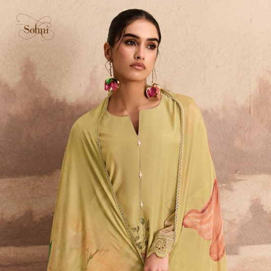 Kimora Sohni Sandalwood Vol 90 Muslin Embroidered Salwar Suit