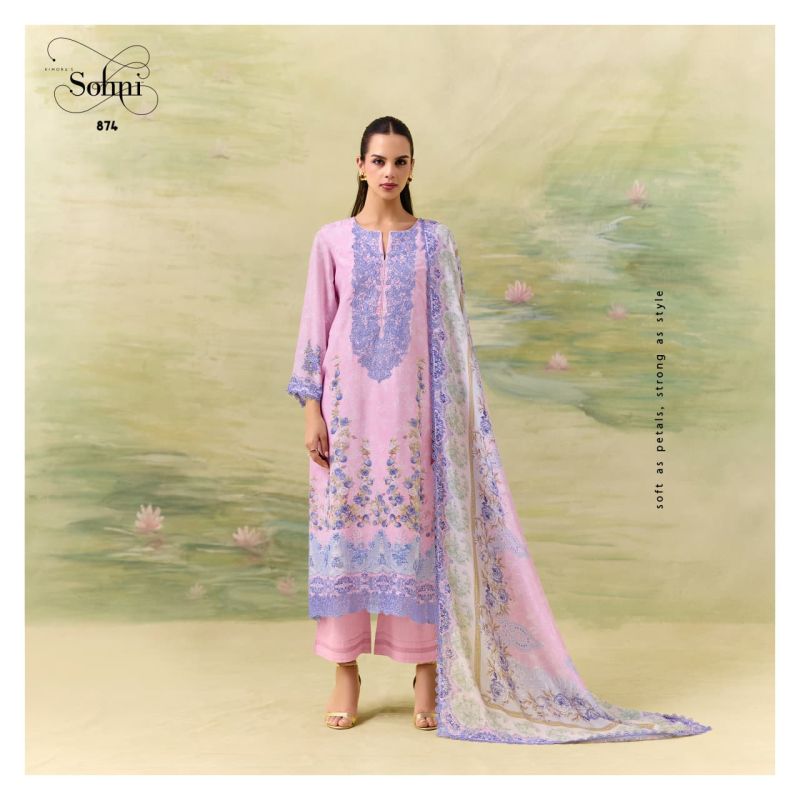 Kimora Sohni Season Vol 80 Muslin Digital Printed Salwar Suit Set