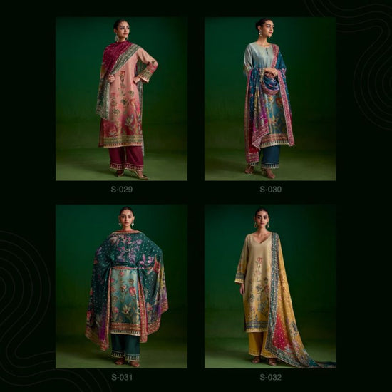 Kimora Sohni Sufi Zari Silk Hand Work Dress Material