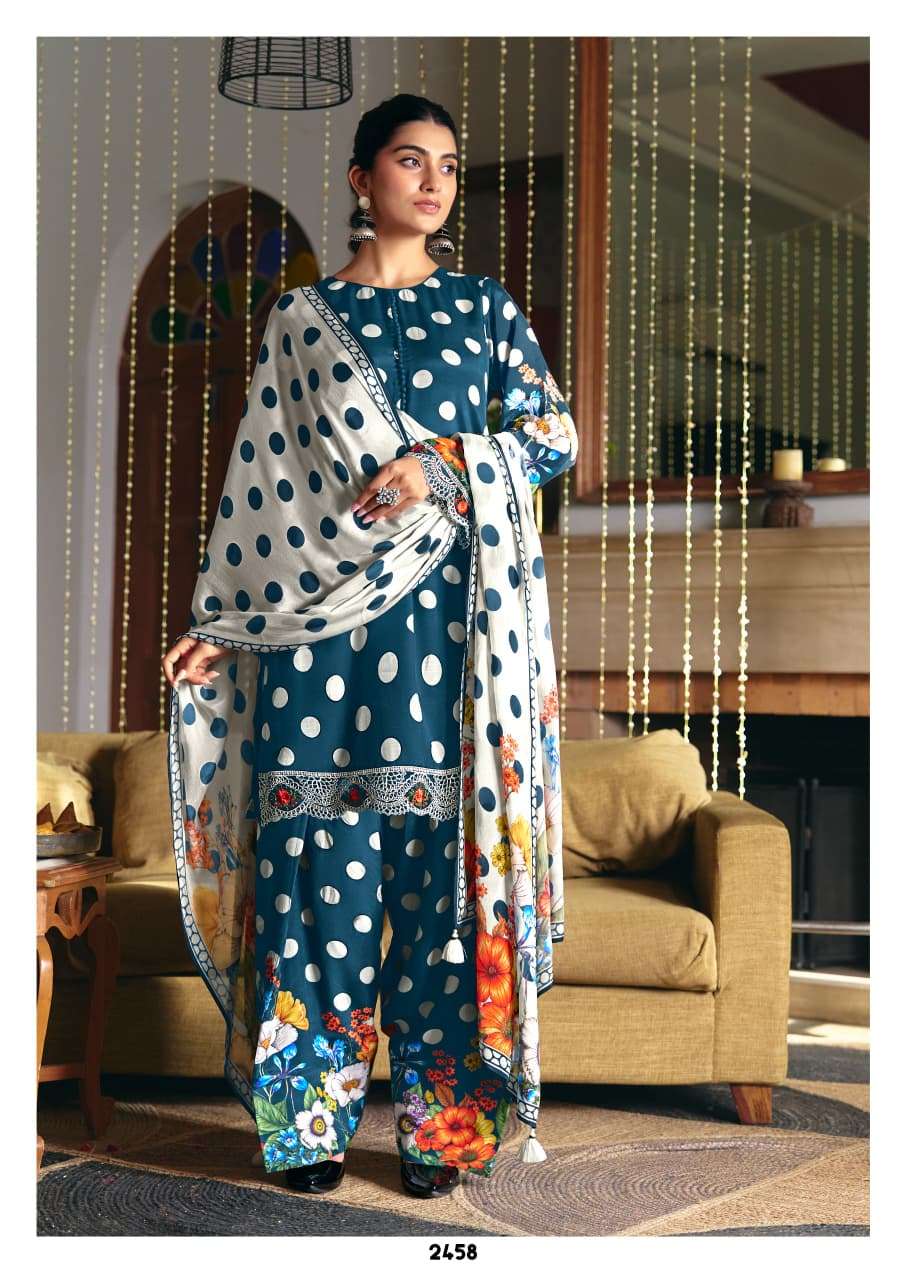 KIMORA TOHFA 2455 TO 2458 Fancy Printed Pakistani Suit