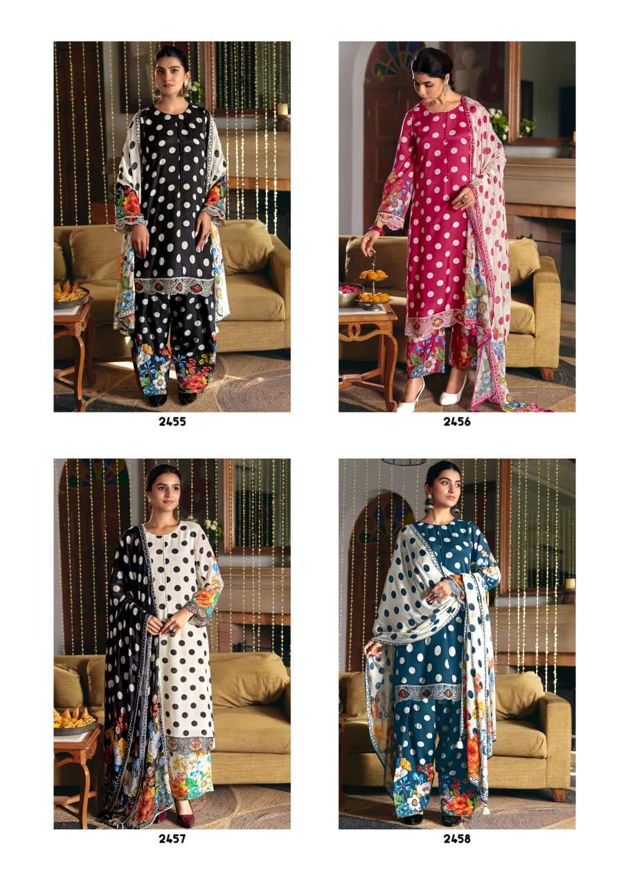 KIMORA TOHFA 2455 TO 2458 Fancy Printed Pakistani Suit
